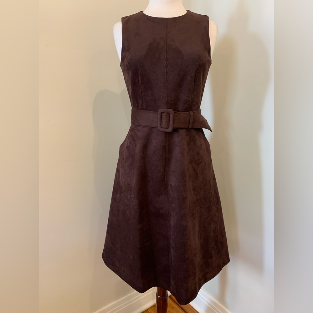 Suede brown Ann Taylor dress.